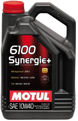 Олива моторна MOTUL 6100 Synergie+ SAE 10W-40 4 л (109463)